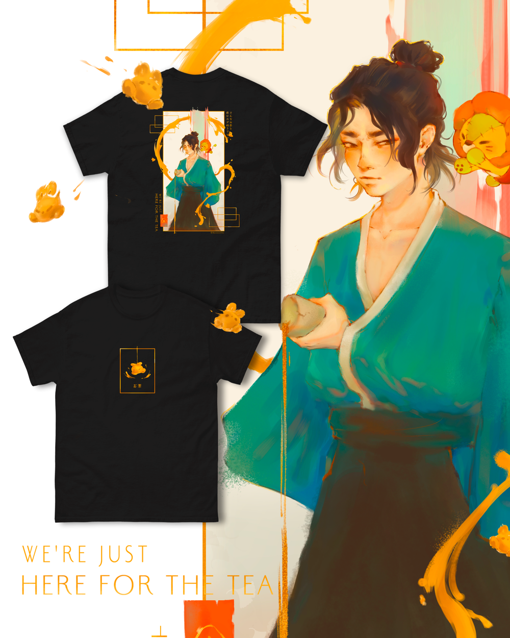 Here for the Tea - T-Shirt — Haroodles